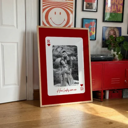 Custom Playing Card Photo Print – Personalised Couple Gift