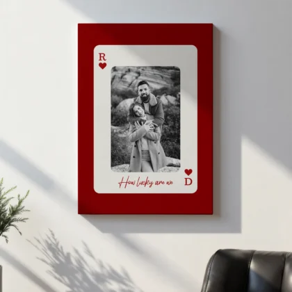 Custom Playing Card Photo Print – Personalised Couple Gift