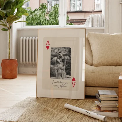Personalised Playing Card Print – Custom Photo and Text