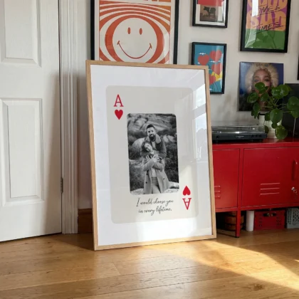 Personalised Playing Card Print – Custom Photo and Text